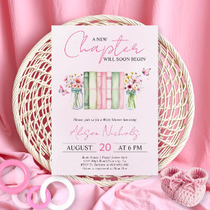 Invitación Un nuevo capítulo comienza el libro chica ducha be