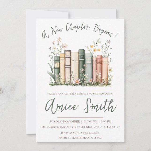 Invitación ¡Un nuevo capítulo comienza! Primavera Floral Desp (Anverso)