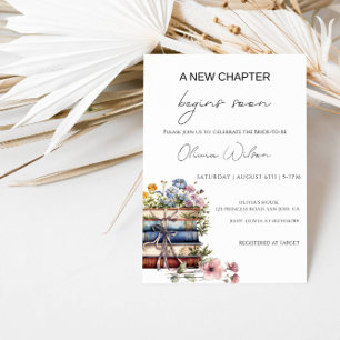 Invitación Un Nuevo Capítulo Comienza Pronto – Elegante Novia