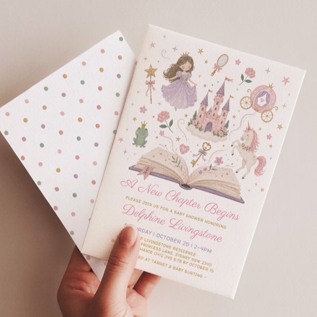 Invitación Un Nuevo Capítulo Comienza: Shower de Bebé Princes (Subido por el creador)