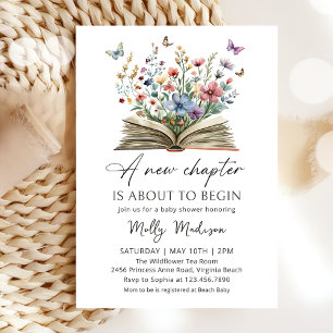Invitación Un nuevo capítulo está a punto de comenzar Baby Sh
