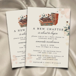 Invitación Un nuevo capítulo está a punto de comenzar Baby Sh