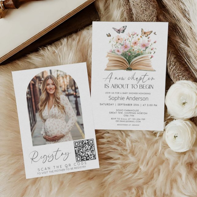 Invitación Un nuevo capítulo está a punto de comenzar Baby Sh (Subido por el creador)