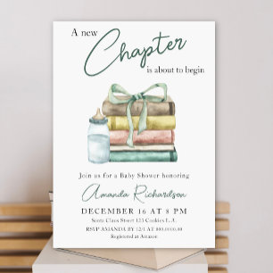 Invitación Un nuevo capítulo está a punto de comenzar Shower 