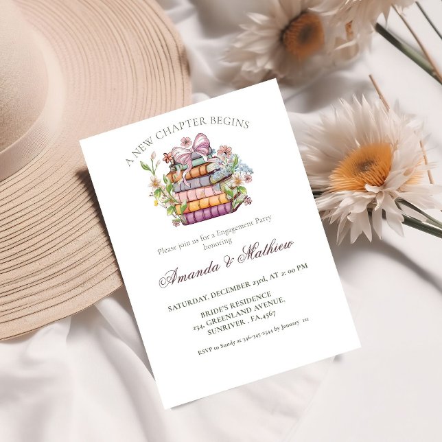 Invitación Un nuevo compromiso de libro de historias de capít (Subido por el creador)