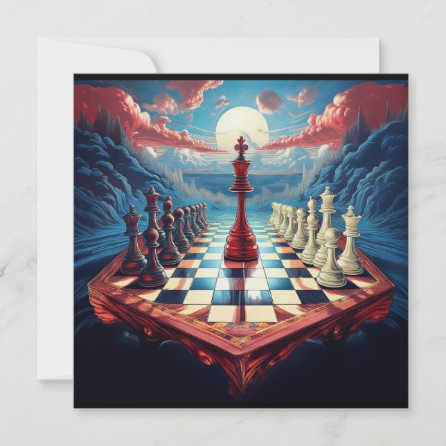 Invitación Un Nuevo Concepto Sobre El Juego Del Ajedrez (Anverso)