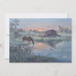 Invitación Un Nuevo Día - Pintura de caballo