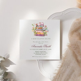 Invitación Un nuevo libro de capítulos con ducha de novias