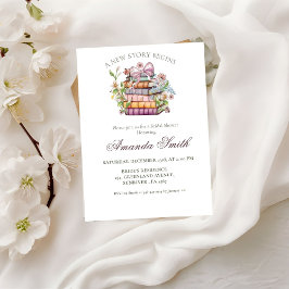 Invitación Un nuevo libro de capítulos con ducha de novias