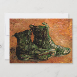 Invitación Un par de zapatos por Vincent van Gogh