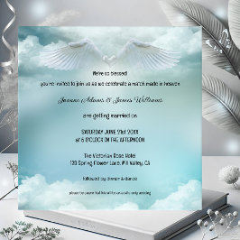 Invitación Un partido hecho en el Boda Heaven Angel Wings