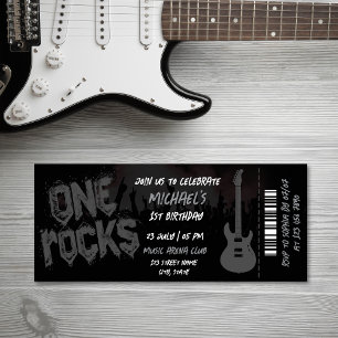 Invitación Un partido musical con temas de música One Rocks C