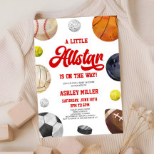 ¡Un Pequeño Allstar Está En Camino! Baby Shower de