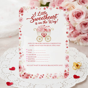 Invitación Un pequeño amor viene en camino: fiesta para bebé