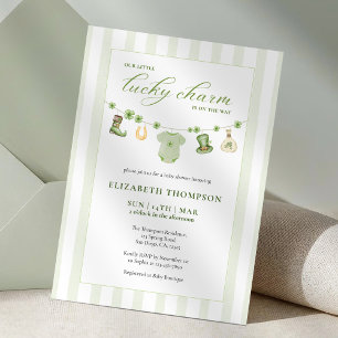 Invitación Un pequeño amuleto afortunado Baby Shower del Día 