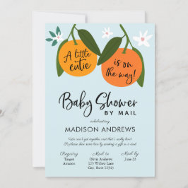 Invitación Un pequeño Baby Shower curtito por correo