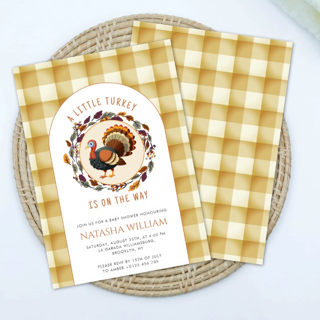 Invitación Un pequeño Baby Shower de acción de gracias en Tur (Subido por el creador)