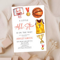 Un pequeño Baby Shower de baloncesto de estrellas