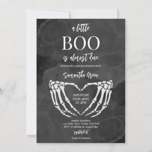 Invitación Un pequeño Baby Shower de Boo Halloween