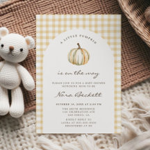 Un pequeño Baby Shower de Calabaza a Cuadros