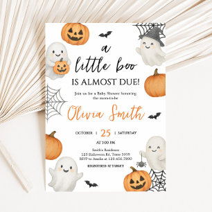 Invitación Un pequeño Baby Shower de calabaza de bofetada