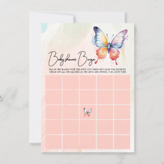 Invitación Un pequeño Baby Shower de mariposa pintoresca