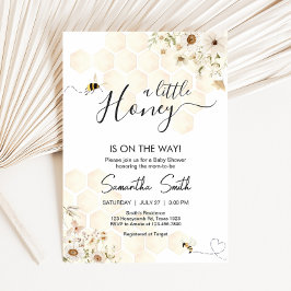 Invitación Un pequeño Baby Shower de miel