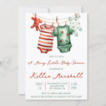 Un Pequeño Baby Shower Feliz, Clothesline Infantil