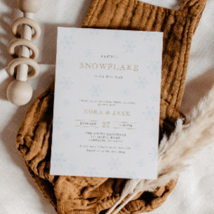 Invitación Un pequeño Baby Shower neutral de género con copas