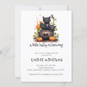 Invitación Un pequeño bebé está preparando Baby Shower