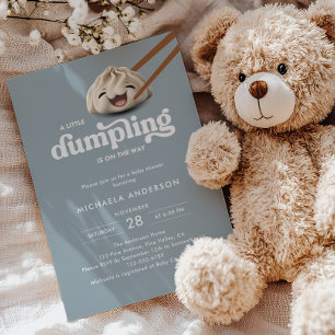 Invitación Un Pequeño Bollo Está En Camino Baby Shower