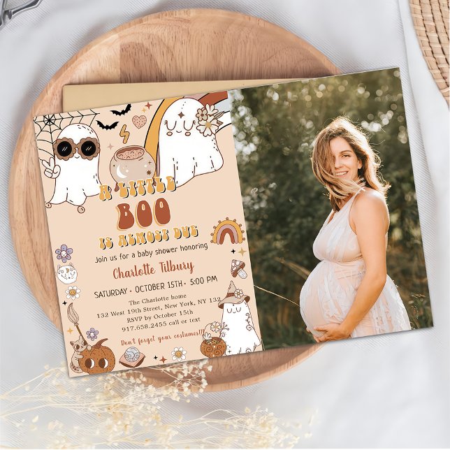 Invitación Un Pequeño Boo Casi Se Debe A La Fiesta Groovy De  (Subido por el creador)