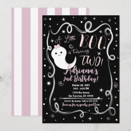 Invitación Un pequeño Boo cumpliendo 2 DOS Cute fantasmas de 