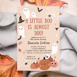 Invitación Un pequeño boo en Baby Shower de Halloween