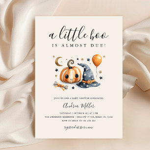 Invitación Un pequeño boo en Baby Shower de Halloween