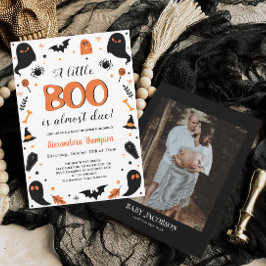 Invitación Un pequeño Boo está a punto de llegar a Halloween