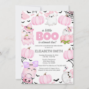 Invitación ¡Un Pequeño Boo está a punto de llegar! Baby Showe