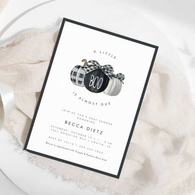 Invitación ¡Un Pequeño Boo está a punto de llegar! Baby Showe (Customize this design and make it truly your own!)