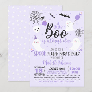 Invitación Un pequeño Boo está a punto de ser vencido - Chica