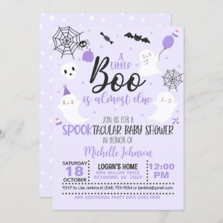 Invitación Un pequeño Boo está a punto de ser vencido - Chica