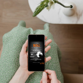 Invitación Un pequeño Boo está casi a punto de llegar a Baby 