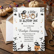 un pequeño boo está casi listo para el baby shower