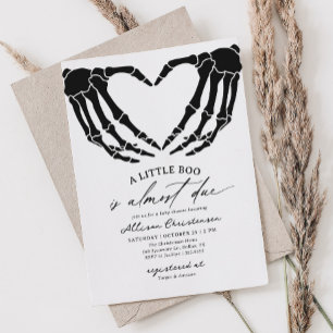 Invitación Un Pequeño Boo Se Debe A La Baby Shower De Hallowe