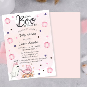 Invitación Un Pequeño Boo Se Debe Casi A Baby Shower Rosa
