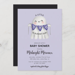 Invitación Un Pequeño Boo Se Debe Casi A La Baby Shower De Ha