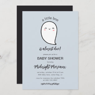Invitación Un Pequeño Boo Se Debe Casi A La Baby Shower De Ha