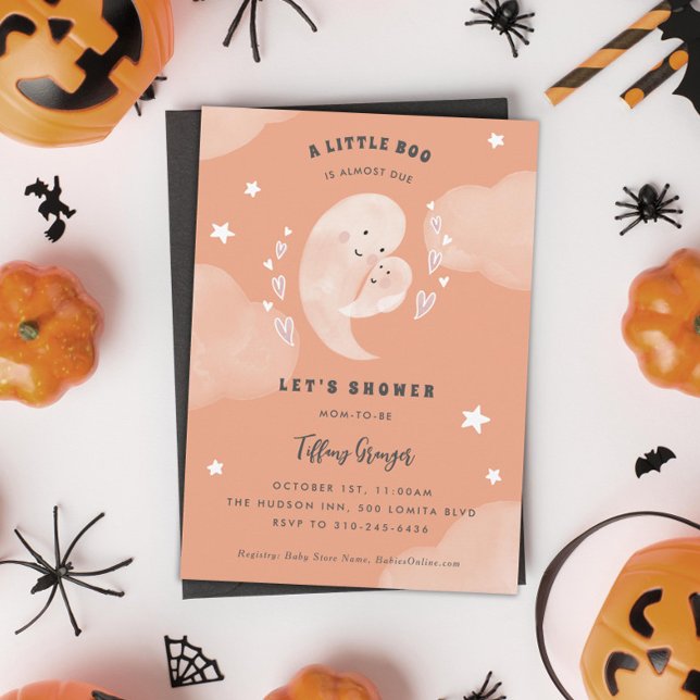 Invitación Un Pequeño Boo Se Debe Casi A La Baby Shower De Ha (Subido por el creador)