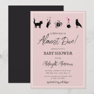 Invitación Un Pequeño Boo Se Debe Casi A La Baby Shower De Ha