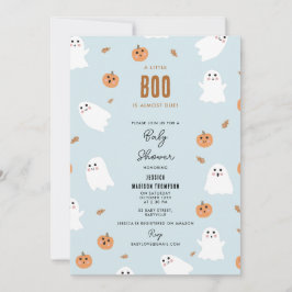 Invitación Un Pequeño Boo Se Debe Casi A La Baby Shower De Ha