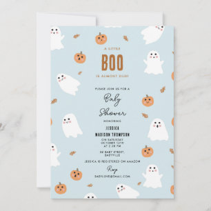 Invitación Un Pequeño Boo Se Debe Casi A La Baby Shower De Ha